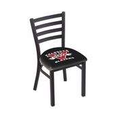 L00418 Black Wrinkle Valdosta State Stationary Chair with Ladder Style Back by Holland Bar Stool Co., L00418ValdSt