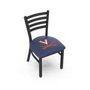 L00418 Black Wrinkle Virginia Stationary Chair with Ladder Style Back by Holland Bar Stool Co., L00418Vrgnia