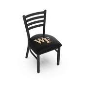 L00418 Black Wrinkle Wake Forest Stationary Chair with Ladder Style Back by Holland Bar Stool Co., L00418WakeFr