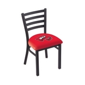 L00418 Black Wrinkle Western Kentucky Stationary Chair with Ladder Style Back by Holland Bar Stool Co., L00418WestKy