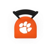 L004 Clemson 30" Stationary Bar Stool with Black Wrinkle Finish, L00430Clmson