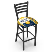 L004 Corona (Lbl) Stationary Stool with Black Wrinkle Finish by Holland Bar Stool Co.