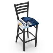 L004 Corona (Palm) Stationary Stool with Black Wrinkle Finish by Holland Bar Stool Co.