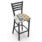 L004 Corona (WtBtlPtrn) Stationary Stool with Black Wrinkle Finish by Holland Bar Stool Co.