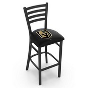 L004 Vegas Golden Knights Stationary Stool with Black Wrinkle Finish by Holland Bar Stool Co., AGS-L00425LVGdKn