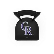 L004 Colorado Rockies Stool with Black Wrinkle Finish by HBS, AGS-L00425MLBCol