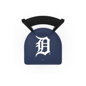 L004 Detroit Tigers Stool with Black Wrinkle Finish by HBS, AGS-L00425MLBDet