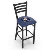 L004 Houston Astros Stool with Black Wrinkle Finish by HBS, AGS-L00425MLBHou