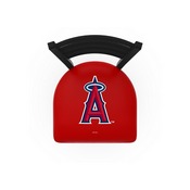 L004 Los Angeles Angels Stool with Black Wrinkle Finish by HBS, AGS-L00425MLBLAA
