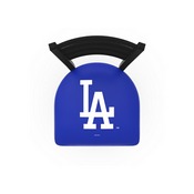 L004 Los Angeles Dodgers Stool with Black Wrinkle Finish by HBS, AGS-L00425MLBLAD