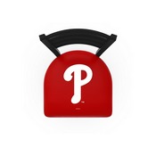 L004 Philadelphia Phillies Stool with Black Wrinkle Finish by HBS, AGS-L00425MLBPhi