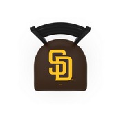 L004 San Diego Padres Stool with Black Wrinkle Finish by HBS, AGS-L00425MLBSDP