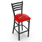 L004 St. Louis Cardinals Stool with Black Wrinkle Finish by HBS, AGS-L00425MLBStL