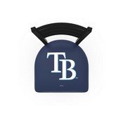 L004 Tampa Bay Rays Stool with Black Wrinkle Finish by HBS, AGS-L00425MLBTam