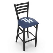 L004 Tampa Bay Rays Stool with Black Wrinkle Finish by HBS, AGS-L00425MLBTam