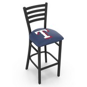 L004 Texas Rangers Stool with Black Wrinkle Finish by HBS, AGS-L00425MLBTex