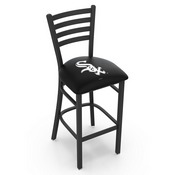 L004 Chicago White Sox Stool with Black Wrinkle Finish by HBS, AGS-L00425MLBWSx