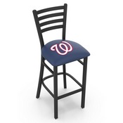 L004 Washington Nationals Stool with Black Wrinkle Finish by HBS, AGS-L00425MLBWas