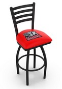 L014 Alabama Swivel Stool with Black Wrinkle Finish (Script 