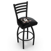 L014 Anaheim Ducks Swivel Stool with Black Wrinkle Finish, L014AnaDks
