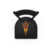 L014 Arizona State (Pitchfork) Swivel Stool with Black Wrinkle Finish, L014ArizSt-F