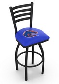 L014 Boise State Swivel Stool with Black Wrinkle Finish, L014BoiseS