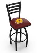 L014 Central Michigan Swivel Stool with Black Wrinkle Finish, L014CenMic