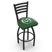 L014 Colorado State Swivel Stool with Black Wrinkle Finish, L014ColoSt