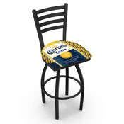 L014 Corona (Lbl) Swivel Stool with Black Wrinkle Finish by Holland Bar Stool Co.