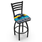 L014 Corona (Sunset) Swivel Stool with Black Wrinkle Finish by Holland Bar Stool Co.