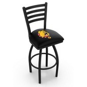 L014 Ferris State Swivel Stool with Black Wrinkle Finish, L014FerrSt