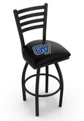 L014 Grand Valley State Swivel Stool with Black Wrinkle Finish, L014GVStUn