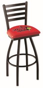 L014 Illinois State Swivel Stool with Black Wrinkle Finish, L014IllStU