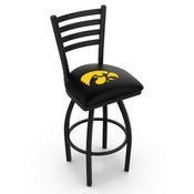 L014 Iowa Swivel Stool with Black Wrinkle Finish, L014IowaUn