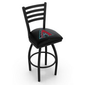 L014 Arizona Diamondbacks Swivel Stool with Black Wrinkle Finish by HBS, AGS-L01425MLBAri