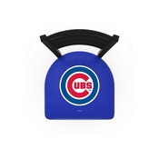 L014 Chicago Cubs Swivel Stool with Black Wrinkle Finish by HBS, AGS-L01425MLBCub
