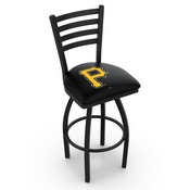 L014 Pittsburgh Pirates Swivel Stool with Black Wrinkle Finish by HBS, AGS-L01425MLBPit