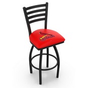 L014 St. Louis Cardinals Swivel Stool with Black Wrinkle Finish by HBS, AGS-L01425MLBStL