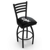 L014 Chicago White Sox Swivel Stool with Black Wrinkle Finish by HBS, AGS-L01425MLBWSx