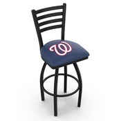L014 Washington Nationals Swivel Stool with Black Wrinkle Finish by HBS, AGS-L01425MLBWas