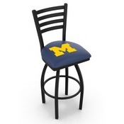 L014 Michigan Swivel Stool with Black Wrinkle Finish, L014MichUn