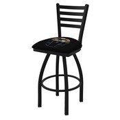 L014 Notre Dame - Guinness (Helmet) Swivel Stool with Black Wrinkle Finish by Holland Bar Stool Co., AGS-L01425ND-Guin-Hlm