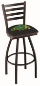 L014 North Dakota State Swivel Stool with Black Wrinkle Finish, L014NDakSt-B