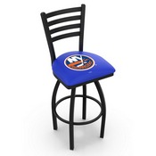 L014 New York Islanders Swivel Stool with Black Wrinkle Finish, L014NYIsln