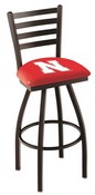 L014 Nebraska Swivel Stool with Black Wrinkle Finish, L014NebrUn