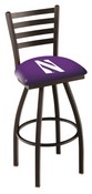 L014 Northwestern Swivel Stool with Black Wrinkle Finish, L014Nthwst