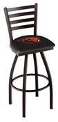 L014 Oregon State Swivel Stool with Black Wrinkle Finish, L014OregSt