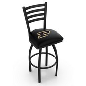 L014 Purdue Swivel Stool with Black Wrinkle Finish, L014Purdue