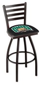 L014 Ohio University Swivel Stool with Black Wrinkle Finish, L014UnivOH