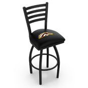 L014 Western Michigan Swivel Stool with Black Wrinkle Finish, L014WestMI